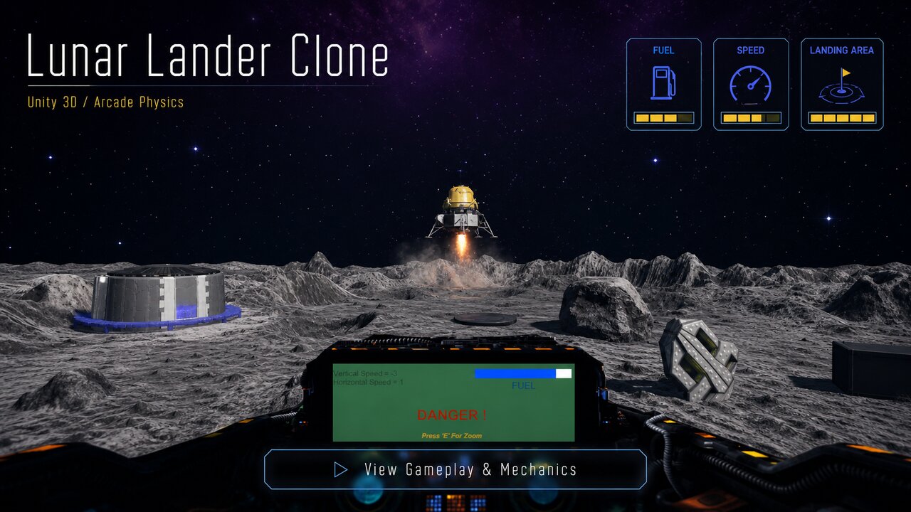 Lunar Lander 3D Remastered